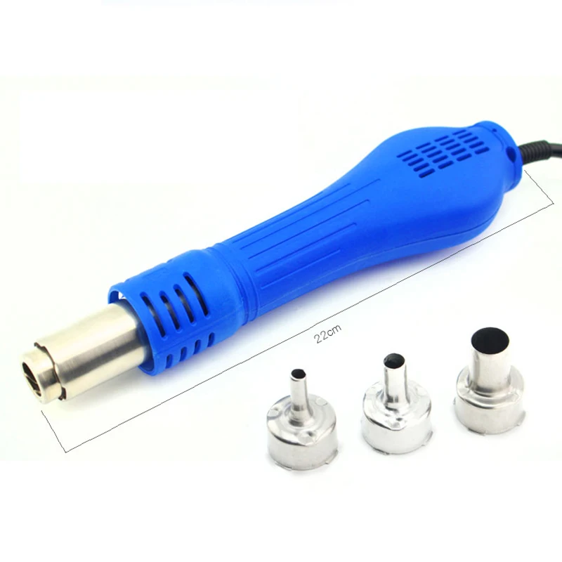 Pistola de ar quente para solda, estação de dessoldagem sem chumbo, 650w, com led, estação de armazenamento de volume de ar
