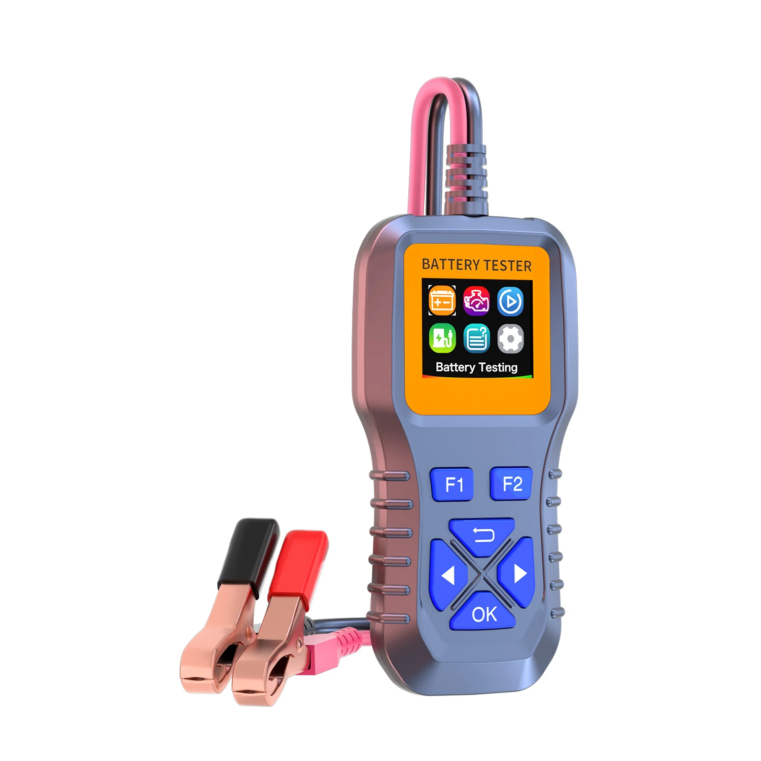 Professional 12V 24V Car Battery Load Tester - Digital Display Automotive Battery Analyzer with Circuit Test for Truck SUV