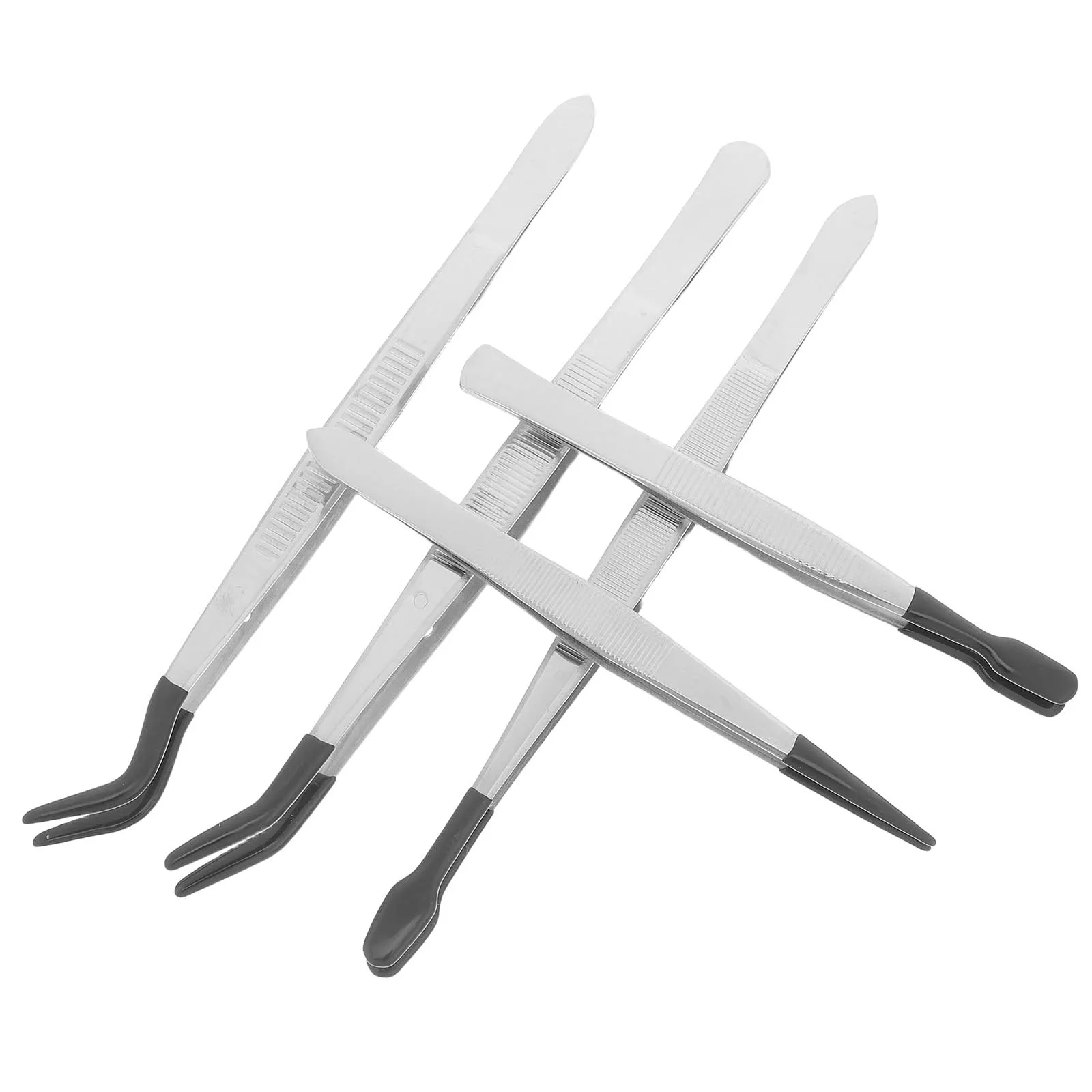

5 Pcs Precise Precision Tips for Stamp Craft Jewelry Crafting Precision Tweezers Rubber Tweezers Industrial Use