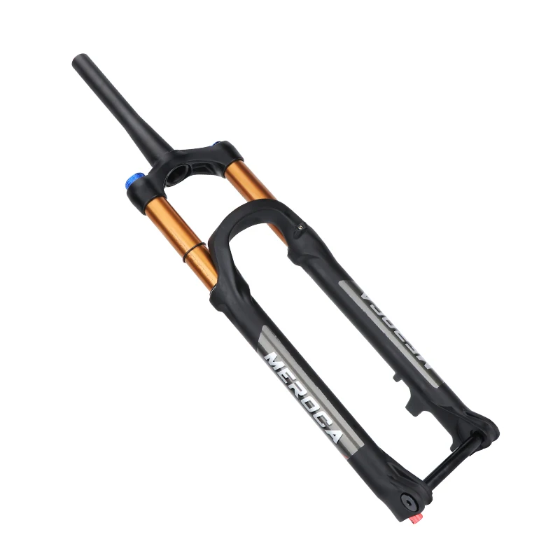MEROCA 110mm Air Front Fork For 27.5 Inch Mountain Bikes Barrel Shaft Bicycle Fork