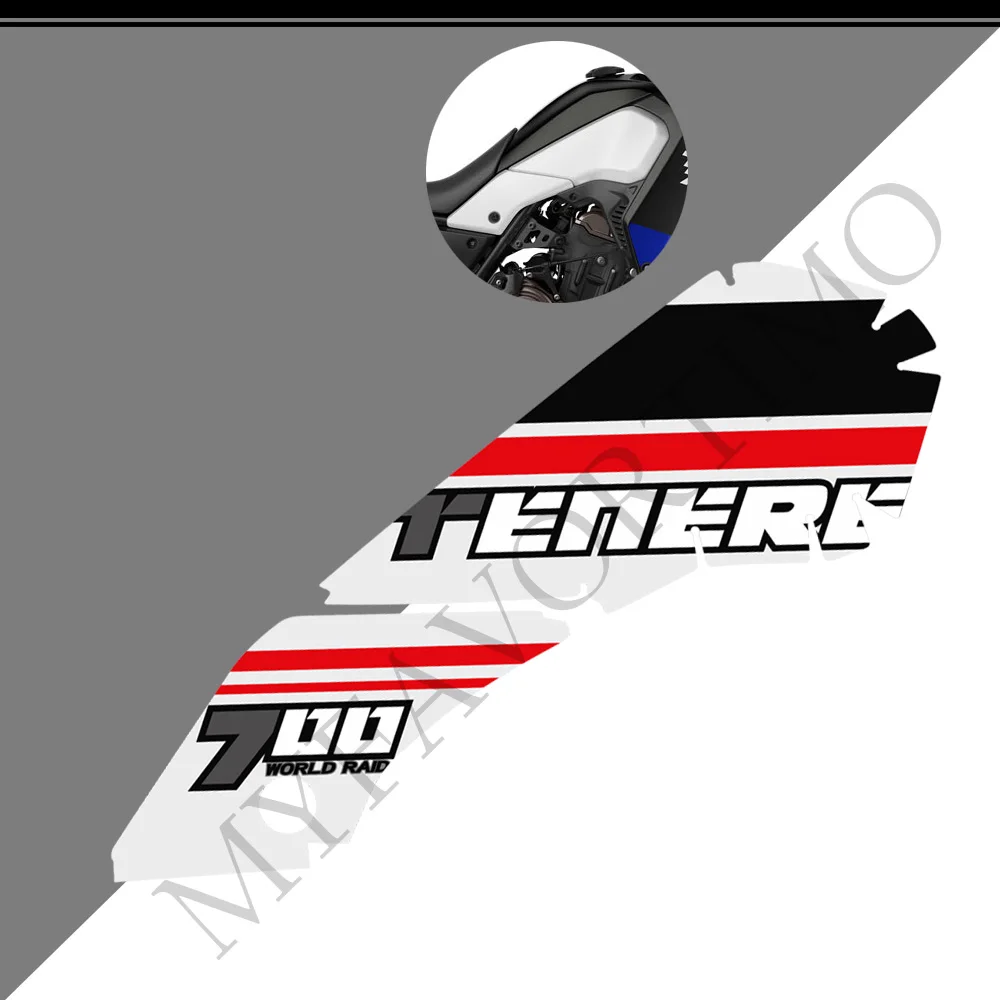  Motorcycle Tank Pad Fuel Kit Fairing Fender Stickers FOR YAMAHA Tenere T700 XTZ 700 T7 Set Body Decal Protector 2019 -2021
