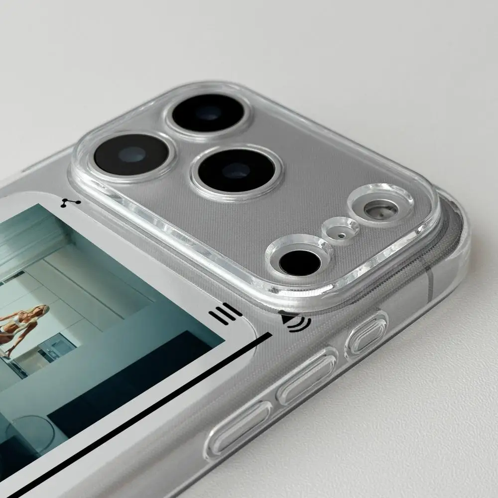 حافظة هاتف باد جيال لهاتف آيفون 17 16 15 14 13 12 برو ماكس بلس غطاء شفاف بفتحة رفيعة لامعة عالية الدقة