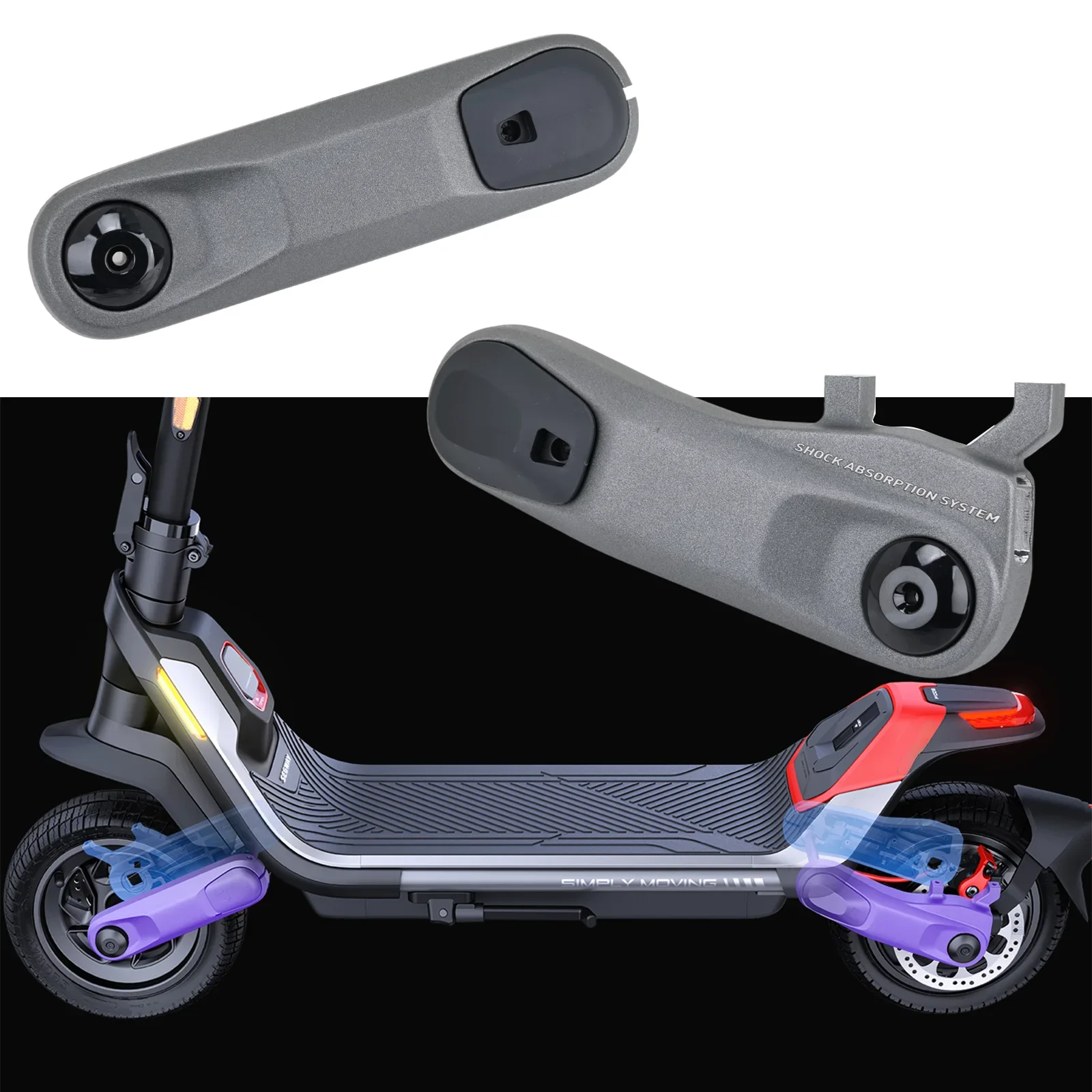 Original Front Rear Suspension For Segway P100 P100S P100SU Electric Scooter Shock Cantilever Wheel Bracket