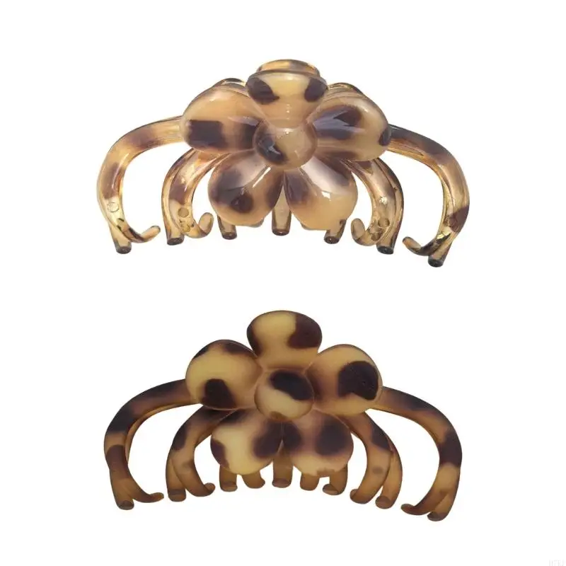 

Oversized Claw Clip Leopard Design Hair Clip For Women Ergonomic Hairpin Practical Nonslip Grip Barrettes