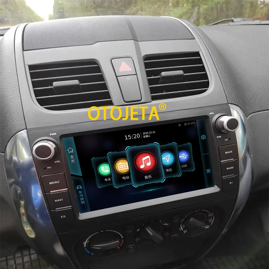 8″ Android 14 Car Radio Stereo Audio For Suzuki SX4 2006-2013 Fiat Sedici 2005-2014 Navigation CarPlay Multimedia Video Player
