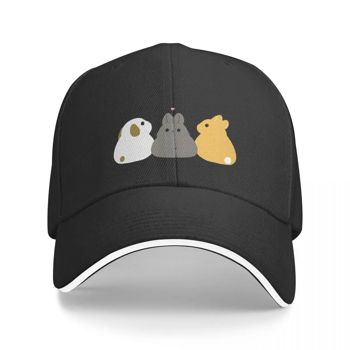 

easter bunny rabbit loaf Baseball Cap Snap Back Hat Sports Cap Streetwear Hat Man For The Sun For Girls Men's