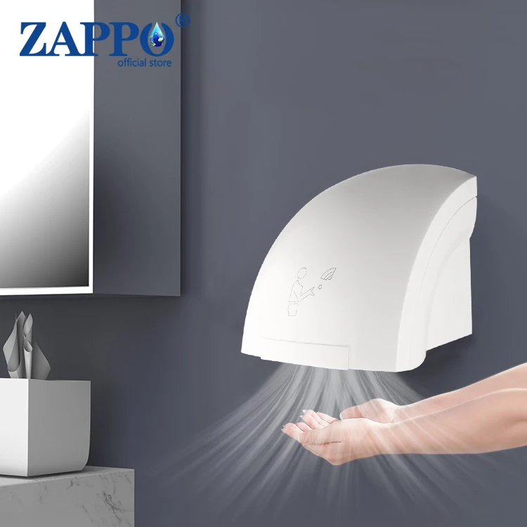 

ZAPPO Hotel Automatic Hand Dryer Automatic Hair dryer Sensor Household Hair Drying Device Bathroom Hot Air Electric Heater Wind