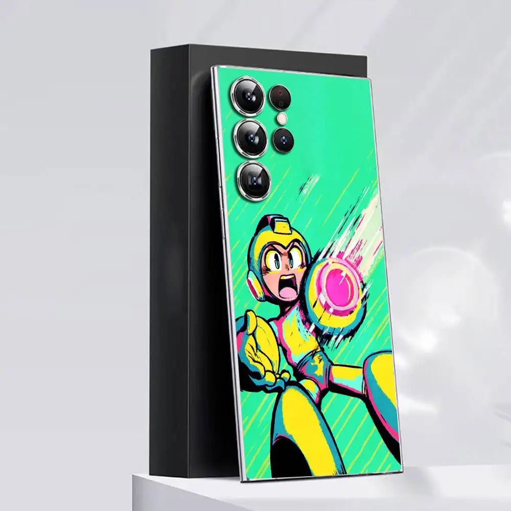 حافظة هاتف M-Mega man X R-Rockman Zero لهاتف سامسونج S30,25,24,23,21,22,20,10,5G,FE,lite,PIus,غطاء شفاف للغاية