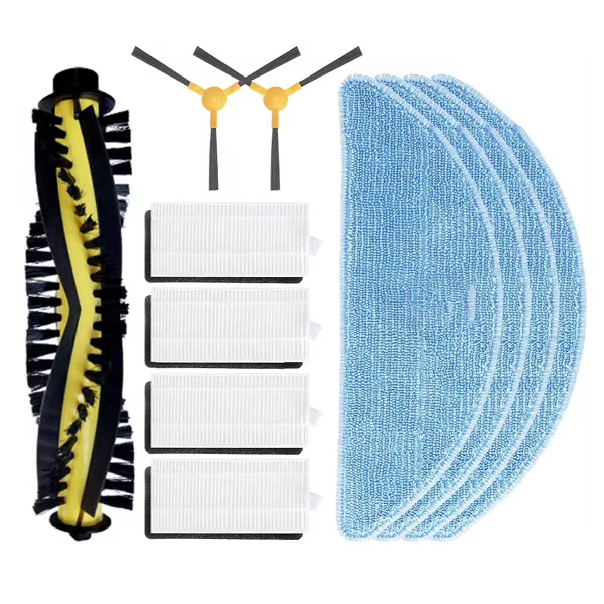 

For Tesvor S7 Pro Roller Side Brush Hepa Filter Mop Rag Robot Vacuum Cleaner Accessory Parts