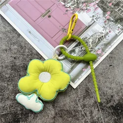 Fashion High-end Keychain Flowers Pendant Plush Piece Bag Keychain Dolls Tulip Decorated Celebration Gift Toys Girl Jewelry