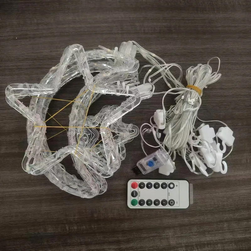 and moon curtain star-shaped string icicle Christmas small lights