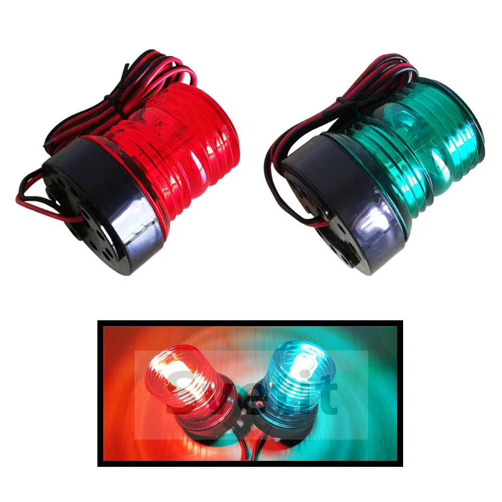 1 x Set Running Lights For Boat 12V Navigation Lighting Boat Accessories Marine Lights Waterproof Yacht Beacon Red Green