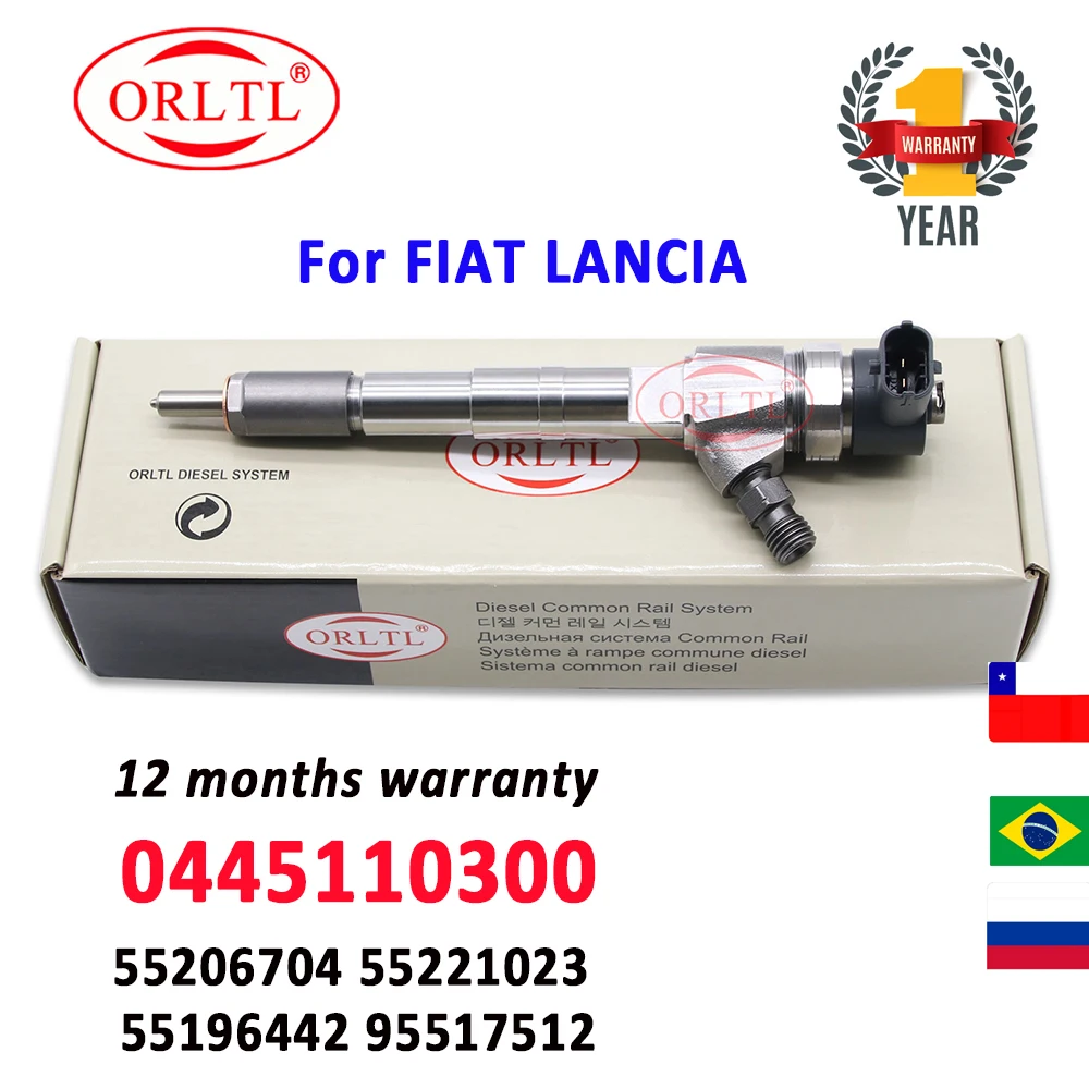 ORLTL New 0445110300 Diesel Fuel Injector OE 55206704 For FIAT Diesel Engine 55221023 55196442 95517512