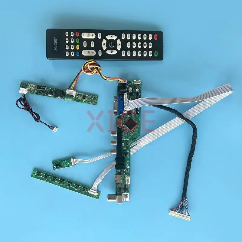 Controller Board Fit LM190E09-TLD1 LM190E0A-SLA1 LCD Monitor 1280*1024 Analog TV Signal LVDS 30-Pin DIY Kit VGA+HDMI+AV+USB 19