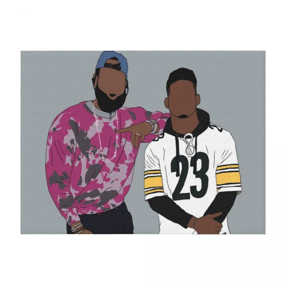 

LeBron And JuJu Throw Blanket Sofas Fashion Sofas Furry Flannel Blankets