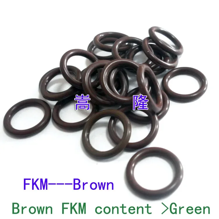 4 5 5.5 6 7 8 9 10 11 12 13 14 15 16 17*1 MM (OD*Thickness) Brown FKM FKM Fluorine Rubber O Ring Washer O-Ring Oil Seal Gasket