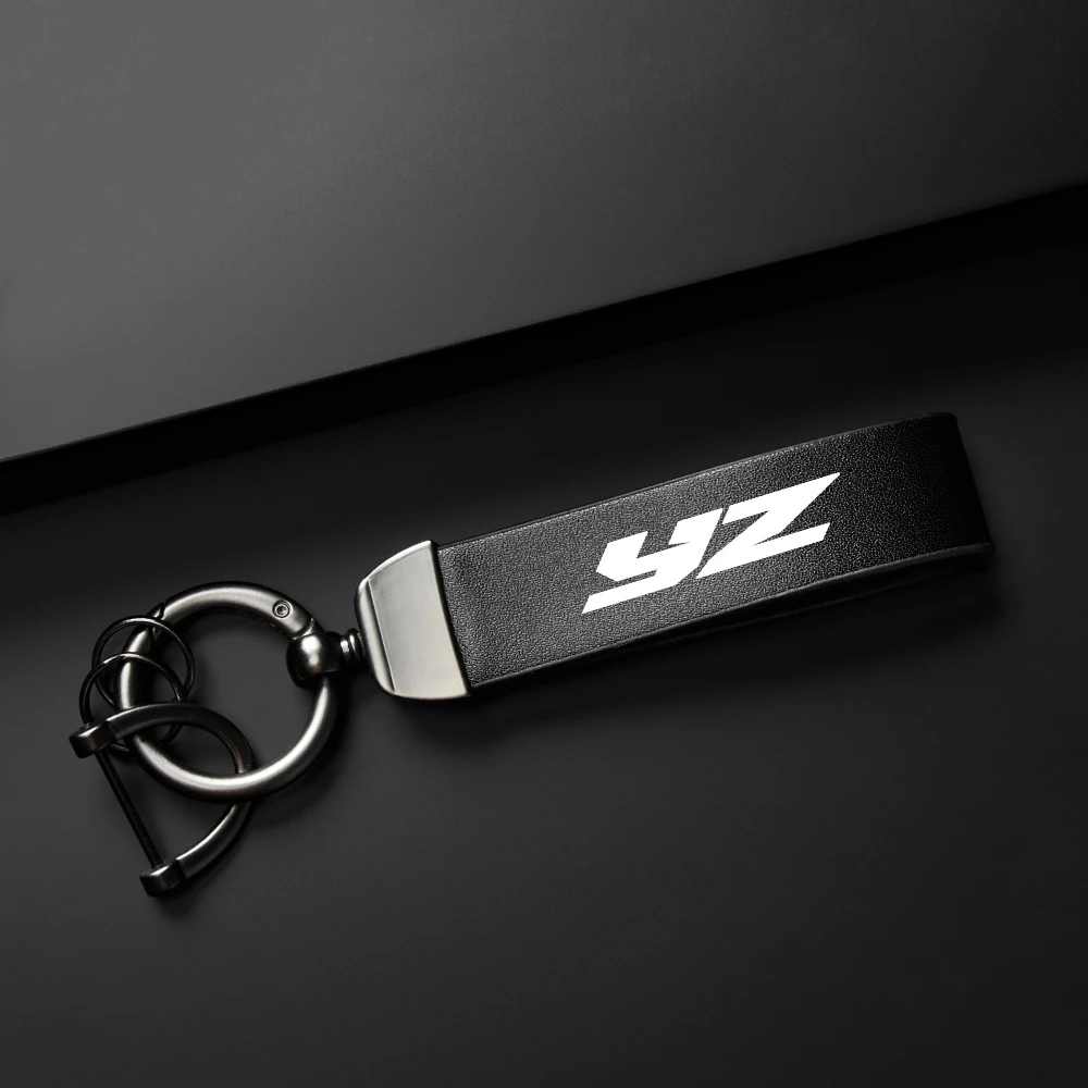 For YAMAHA YZ 125 250F 250FX 450F 450FX 250 450 F FX Holder Carbon Leather Keyring Motorcycle High-Grade leather Keychain LOGO