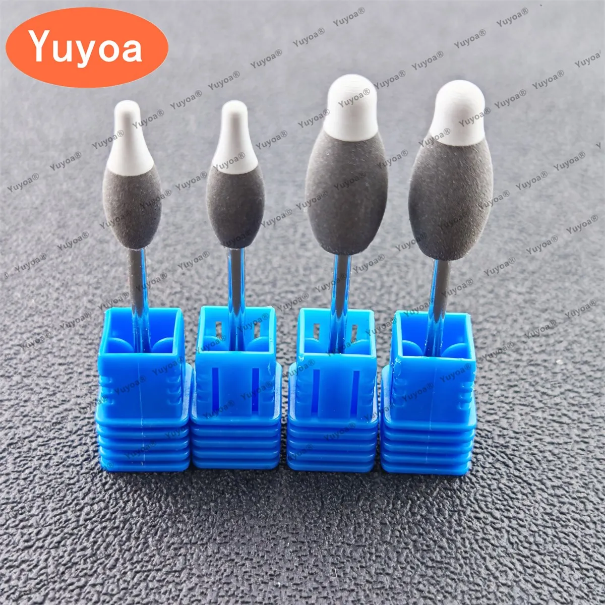 10pcs Dental Rubber Diamond Polisher Wheel Disc Two-color Polishing Zirconia Grinding Head Teeth Finishing Lab Materials
