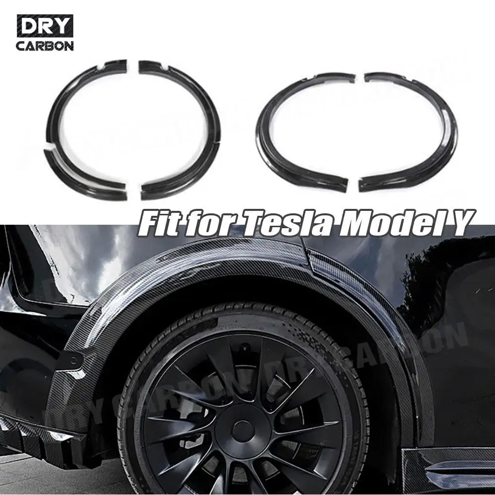 

Wheel Eyebrow Accessories Car Fender Flares Mudguard Lip Bodykit Protector Cover Mud Guard for Tesla model Y 2021+