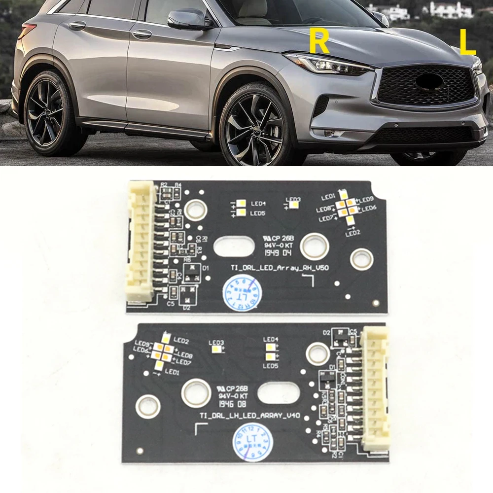 

Front Daytime Running Lamp White LED DRL Light Chip Board For Infiniti QX50 2018 2019 2020 2021 2022 2023 2024