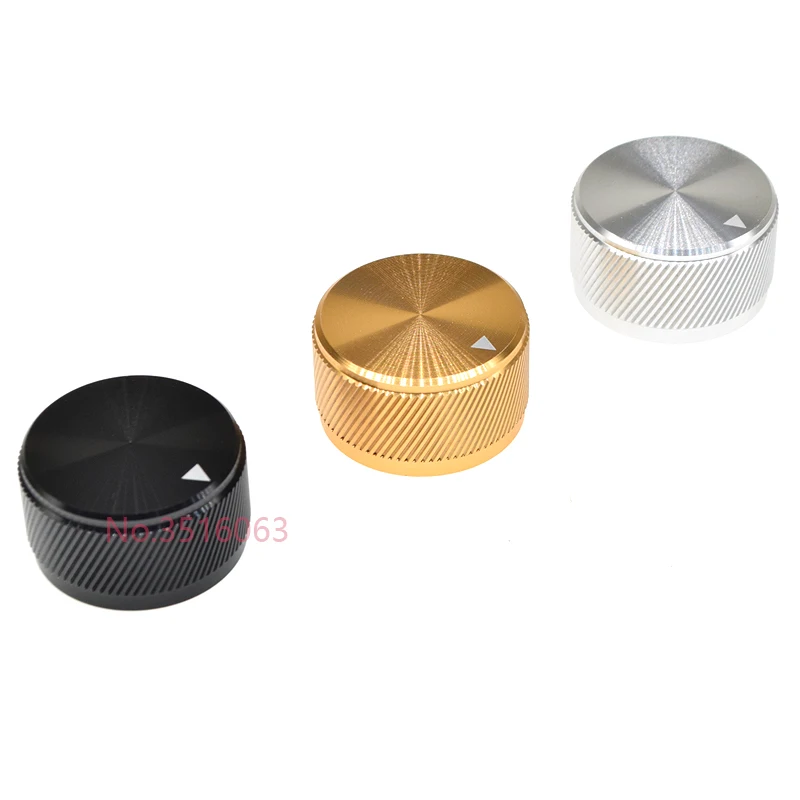 1Pcs Solid Aluminum Alloy 30 x 17mm Volume Rotary Control 6mm Dia Potentiometer Cap Knob