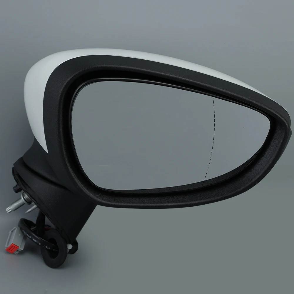 مجموعة مرآة الرؤية الخلفية لفورد فييستا 2008 2009 2010 2011 2012 الأبيض دليل للطي ساخنة الباب الجانب مرآة اكسسوارات السيارات