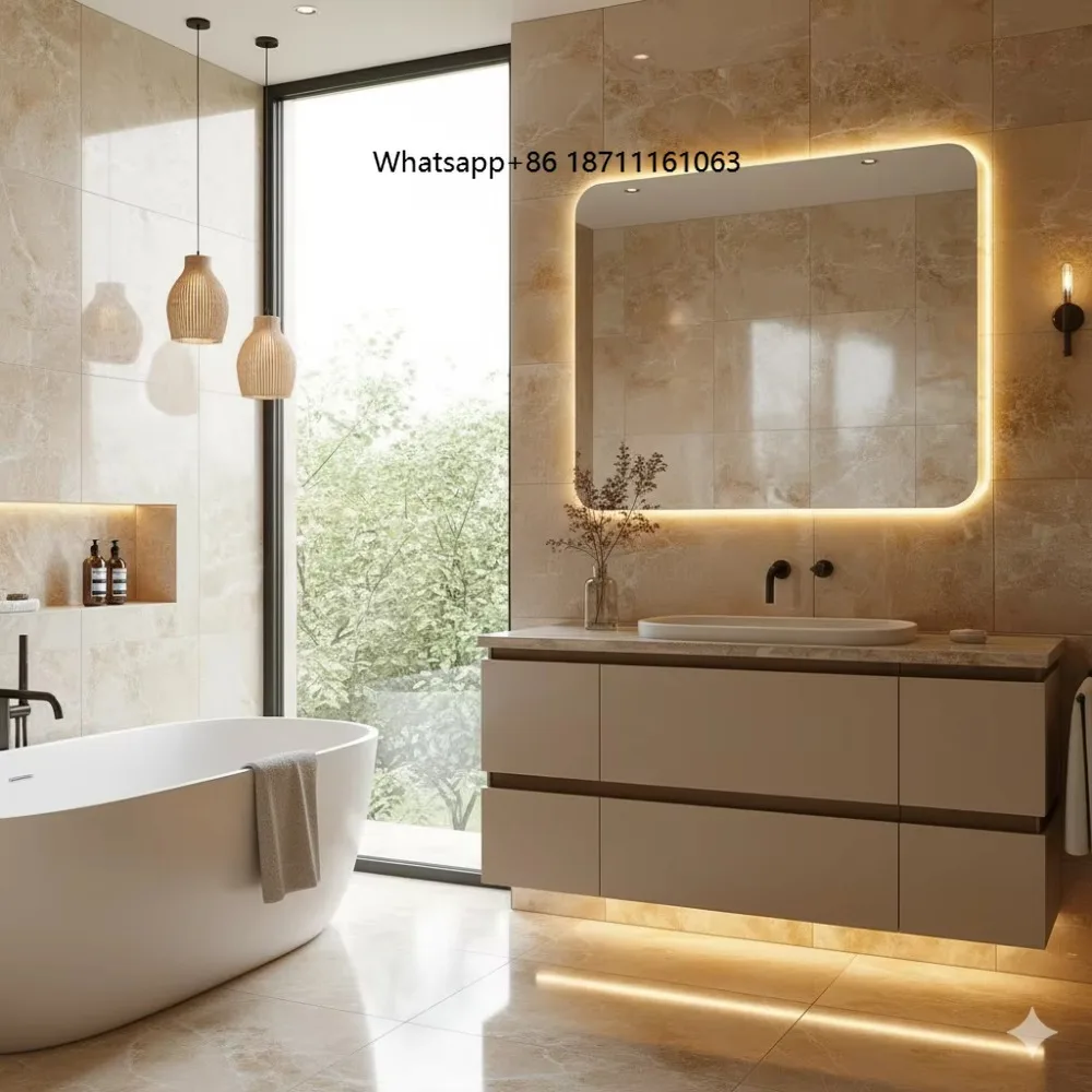 Modern Style Bathroom Cabinet Wholesale Wall Hung Bathroom Vanity Unit Single Sink Bathroom Vanity With Ceramic Basin