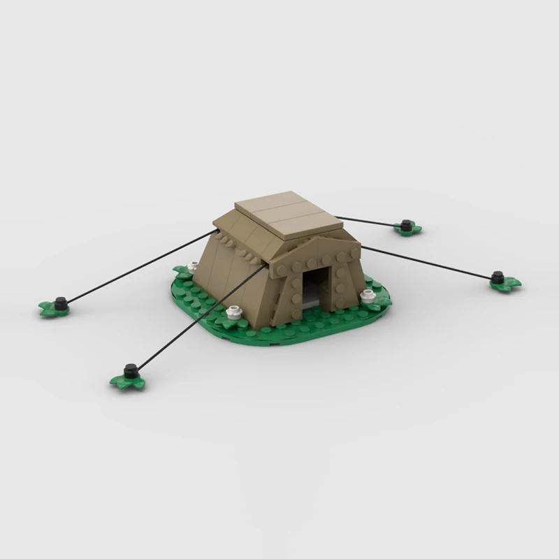 Medieval Castle Model MOC Building Bricks Medium Camp Tent Modular Technology Gifts Holiday Assemble Children Toys Suit