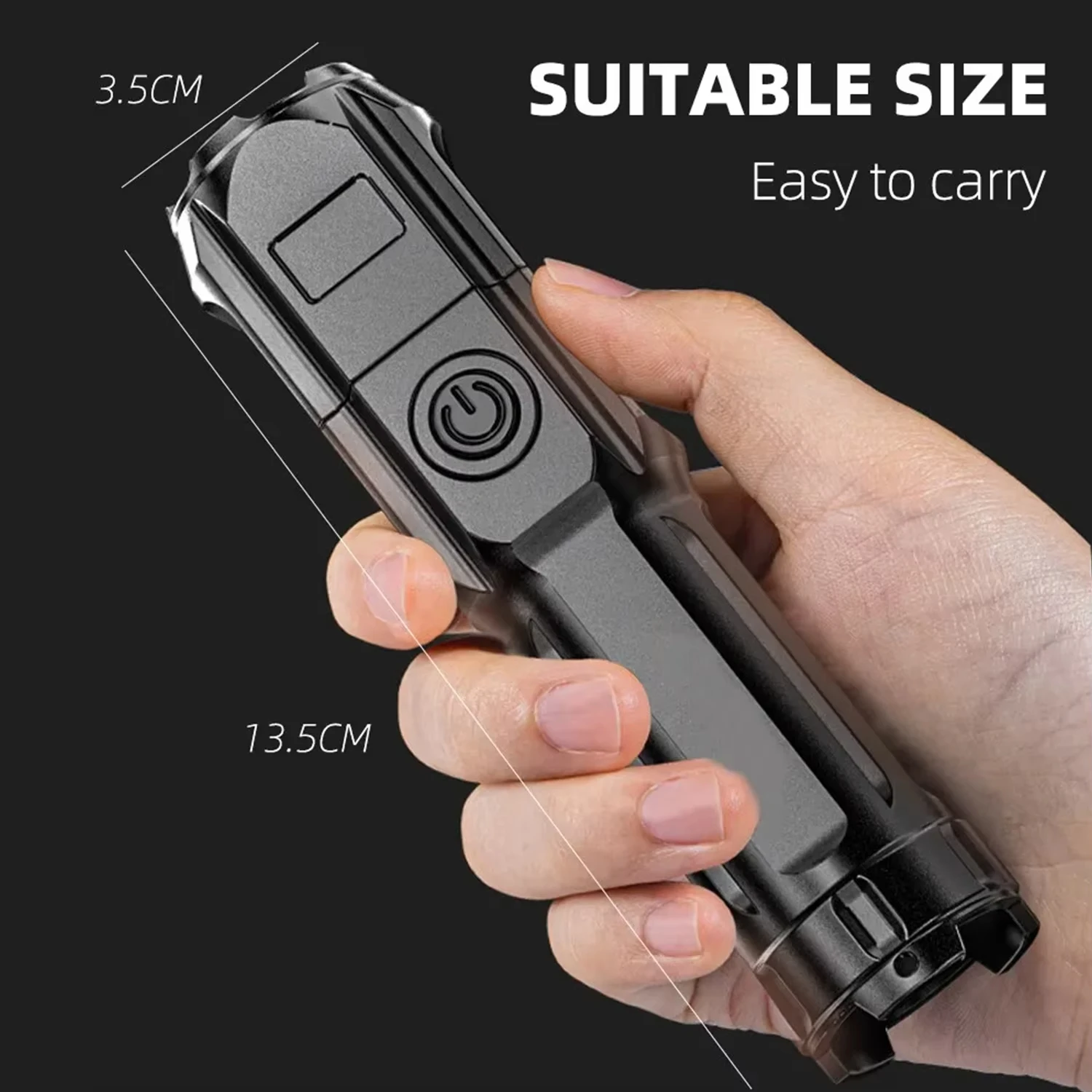 Xiaomi Flash Light Portable Rechargeable Spotlights High Power Led Rechargeable Flashlight Camping Ultra Powerful Flashlight