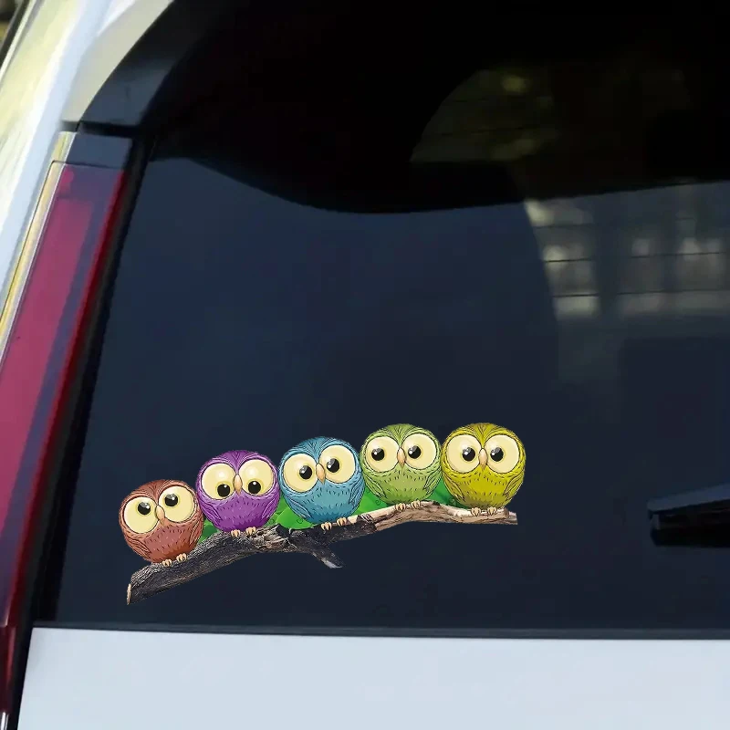 

30x10 см осветляет вашу машину с милой пасхальной совой, наклейки на стеклоочистители, забавная наклейка на автомобиль, водостойкая виниловая наклейка, крутой Стайлинг автомобиля