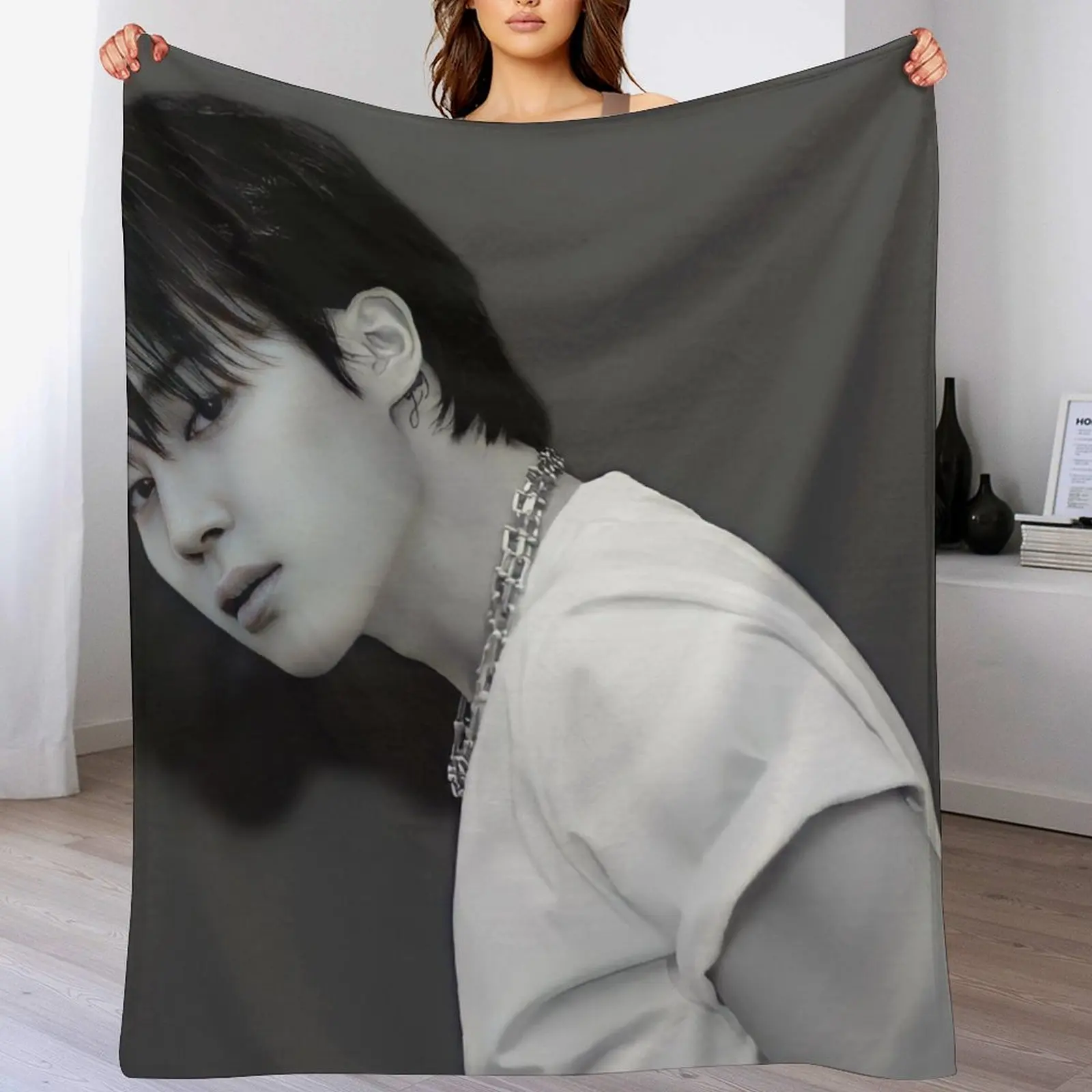 Jimin hq Throw Blanket Blankets For Bed Luxury Designer Multi-Purpose Sofas Blankets