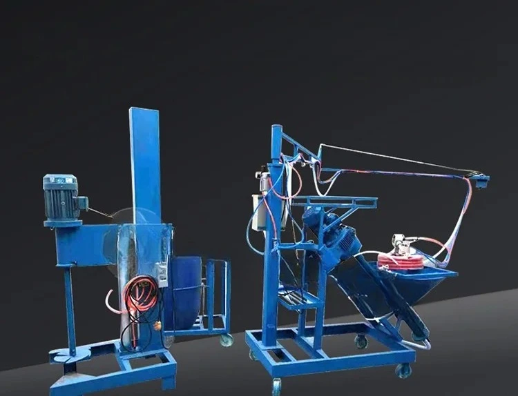 

European-style architectural glass fiber spraying screw type electric putty real stone paint spraying machine