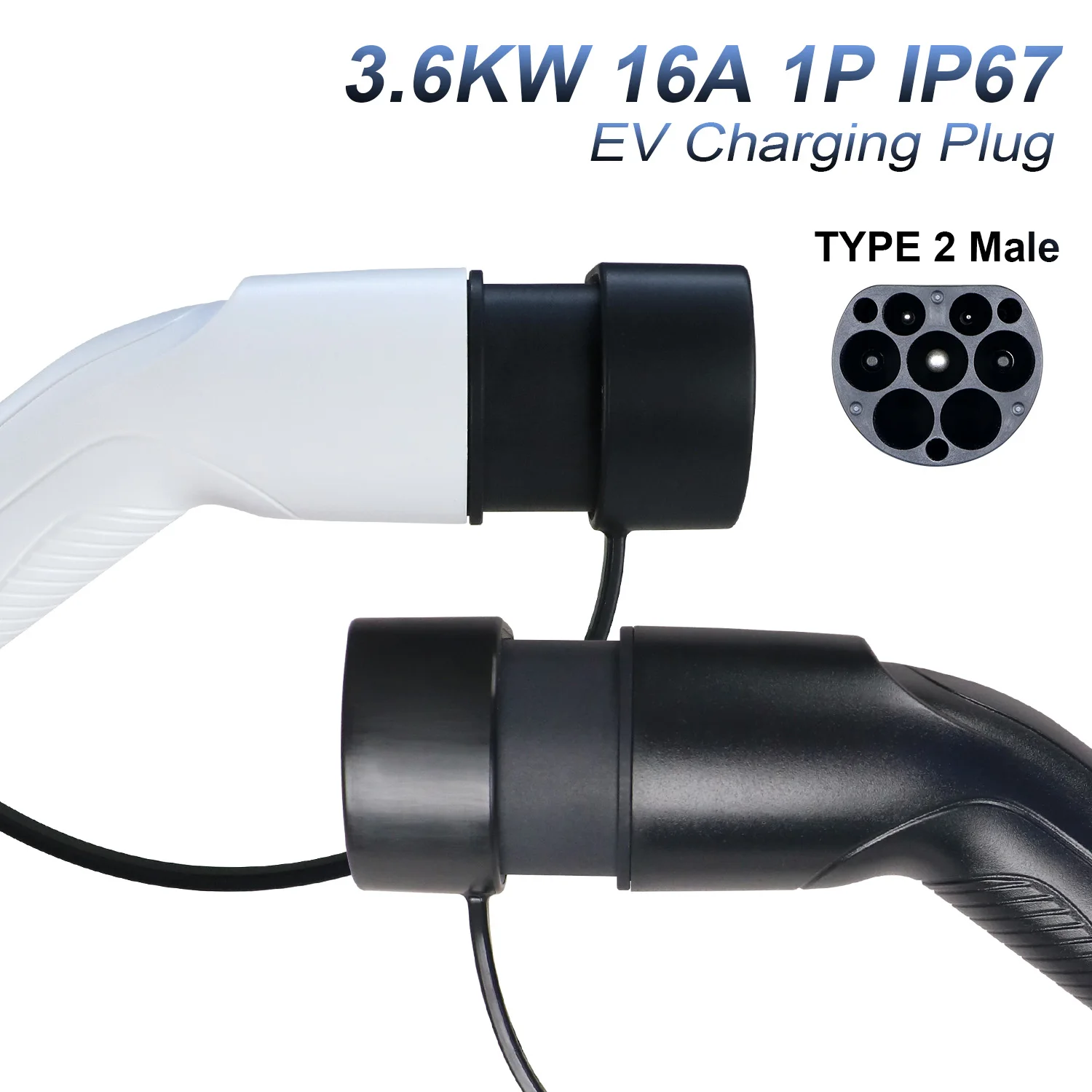 Goodcell Portable EV Charger Male Plug 16A/32A 3.6/7.2/11/22KW Connector Charging Electric Vehicle Hybrid Cars