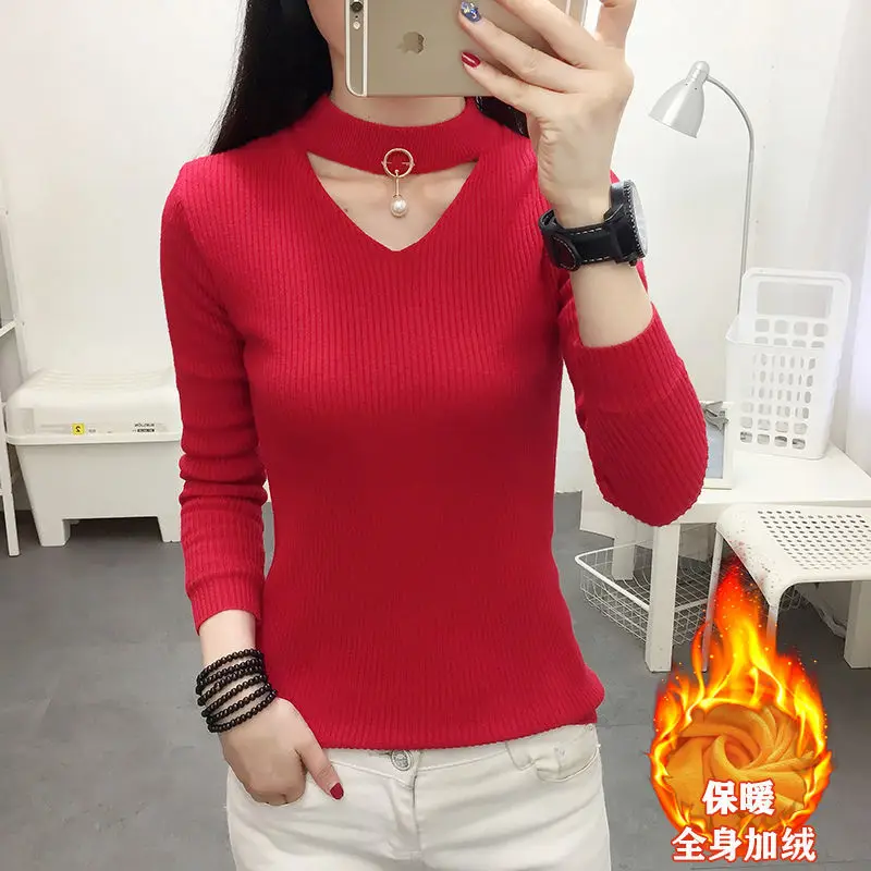 Black White Woman Sweaters Tops Pulls Femme Automne Hiver Long Sleeve Clothing Jumper Women Sweater Korean Fashion Knitted Wool