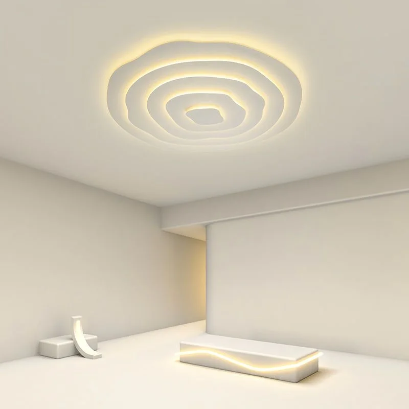 Living room ceiling light minimalist modern LED light bedroom ceiling light 2024 irregular circular room lighting fixtures