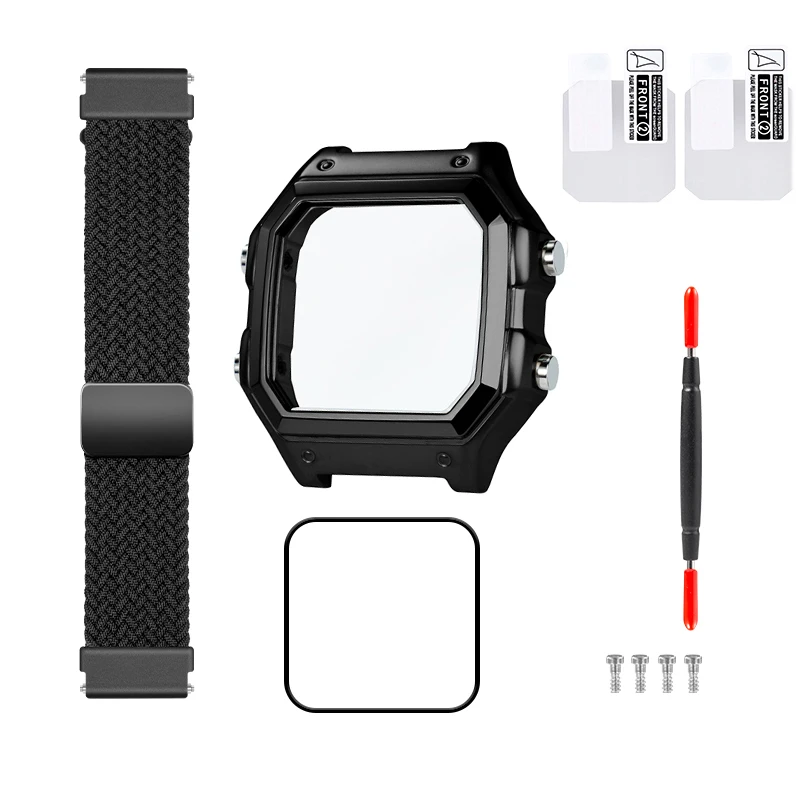 For Casio AE1200 case mod kit modification all metal case 3299 AE-1200 bezel glass waterproof ring kit 304 stainless steel part