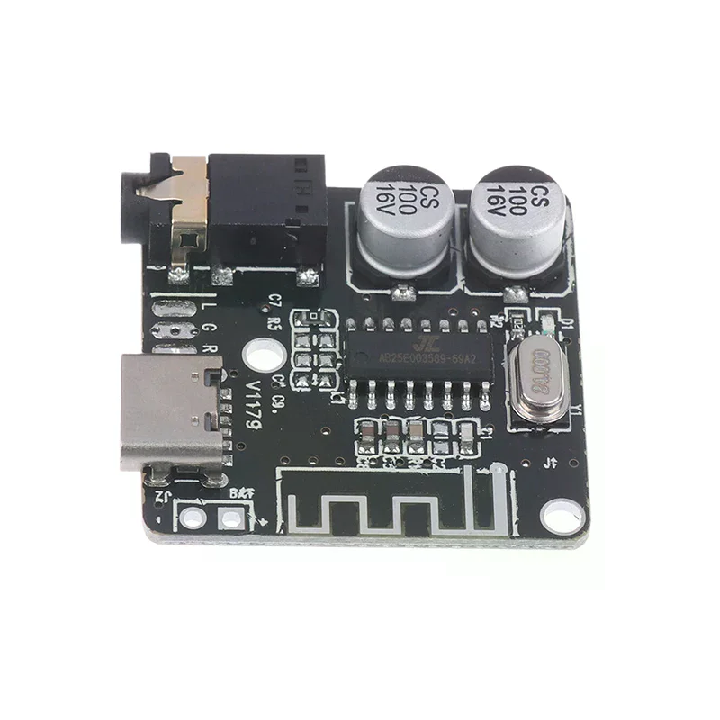 Type-C Bluetooth Audio Receiver Board Bluetooth 5.1 MP3 Lossless Car Audio Decoder Board Wireless Stereo Music Module 3.7-5V