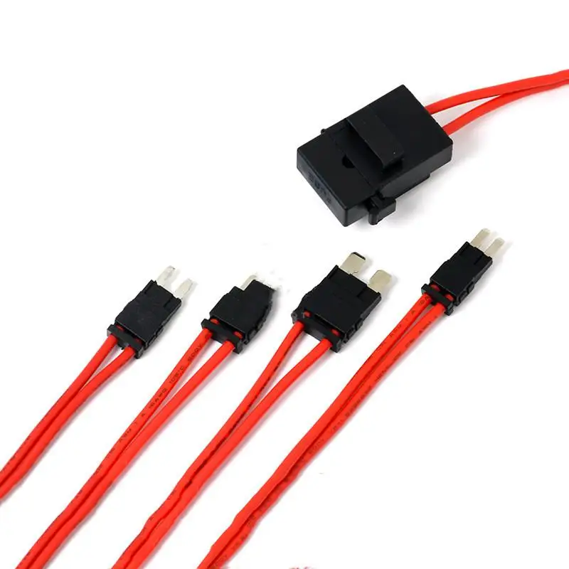 New 32V 25A 16AWG Automobile Fuse Holder Extension Wire Current Collector Harness Fuse Adapter For Electronic Device