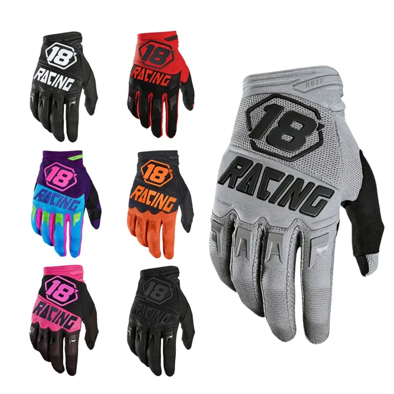 

Unisex Full Finger Motorcycle Gloves Protective for Off-road MTB ATV Racing Riding
