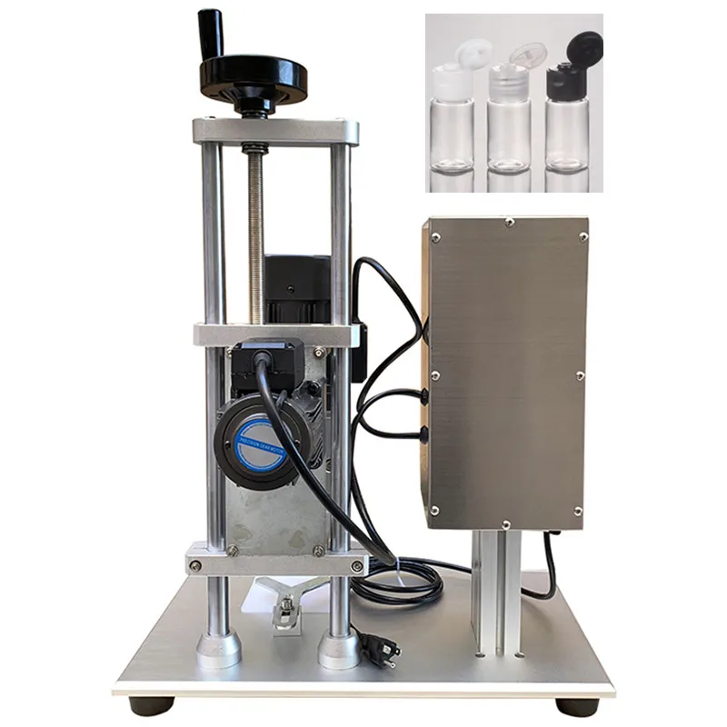 آلة قفل الأغطية البلاستيكية شبه الأوتوماتيكية للمنتج الجديد، آلة تغطية القبعات لأغطية المسمار البلاستيكية