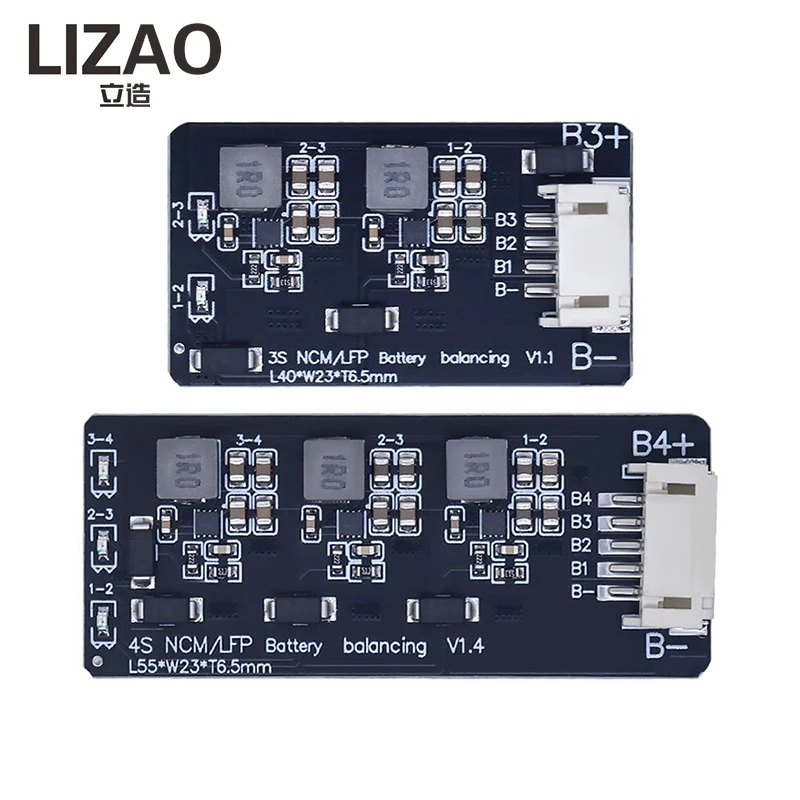 3S/4S 1.2A Active Balancer Board, Inductive Lithium Battery Equalizer for LiFePO4/Li-ion BMS Systems