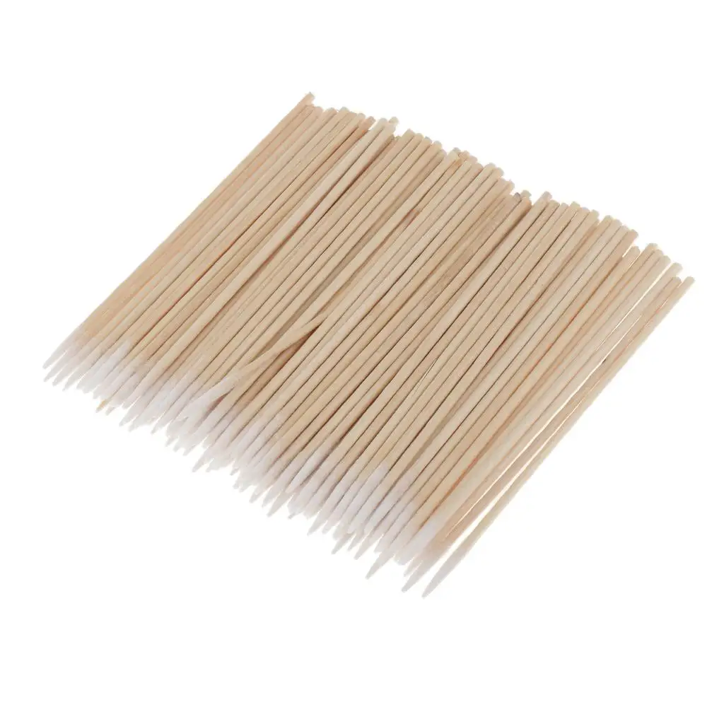 100pcs Microblading Cotton Swabs Makeup Disposable Applicators 10cm