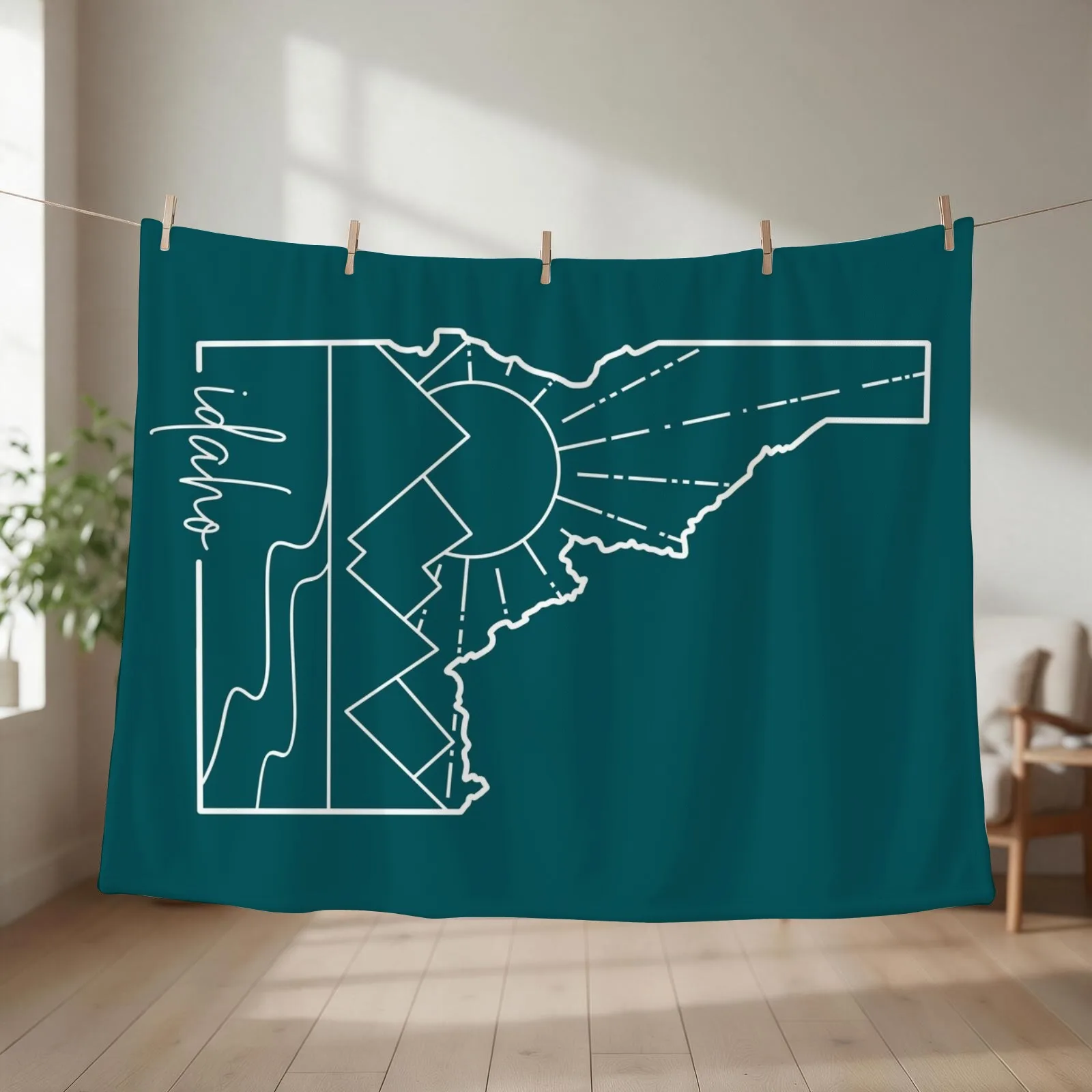 Idaho Throw Blanket Soft Plush Plaid warm winter Tourist Moving Blankets