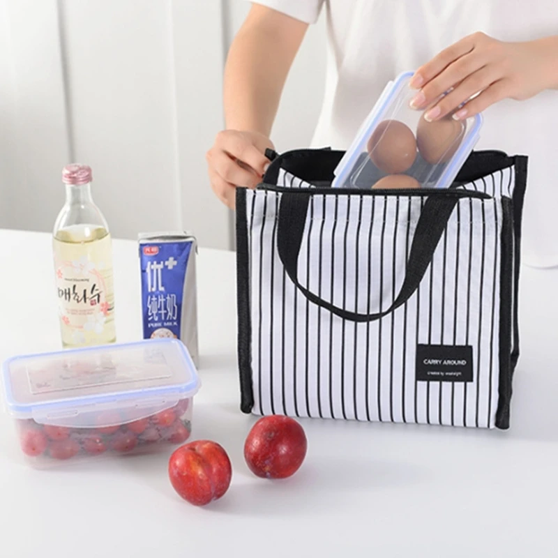 Fiambrera portátil de 3 formas para mujer, bolsa de aislamiento para el trabajo, escuela, Picnic, enfriador fresco, Bento