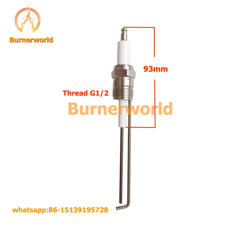 Burnerworld الإشعال القطب SHOEI القطب اشعال قضيب G1/2 موضوع لهب كاشف إبرة التعريفي قضيب