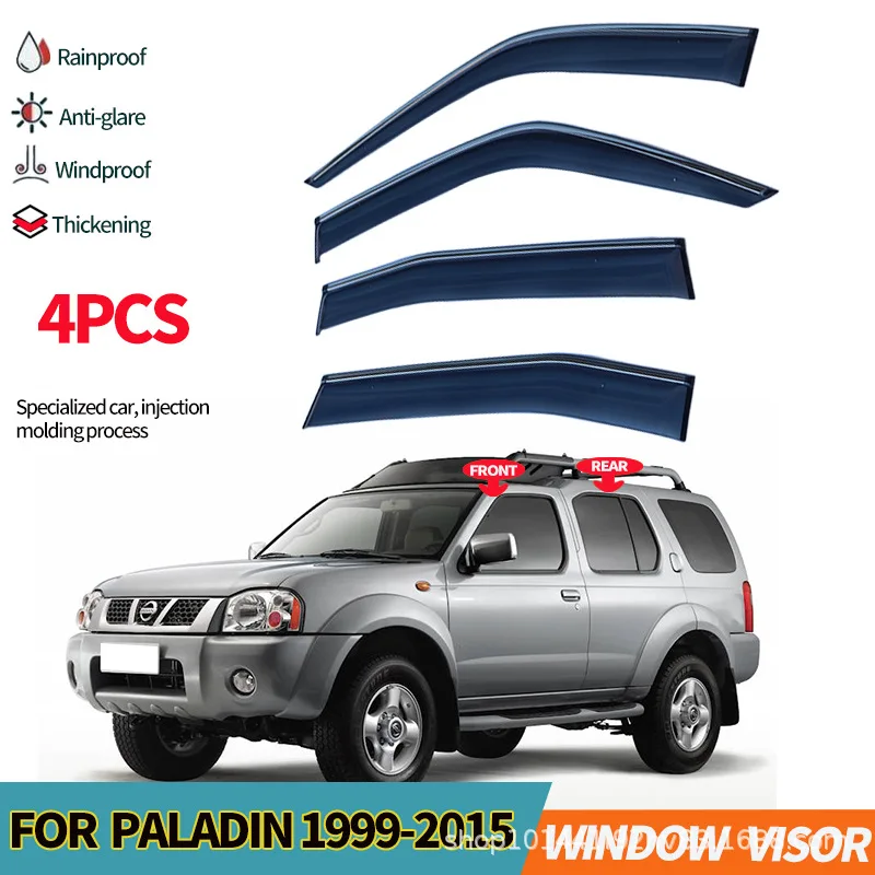 Pare-soleil pour NISSAN XTERRA 2006-2012, déflecteurs de vent et de pluie, design sans perçage