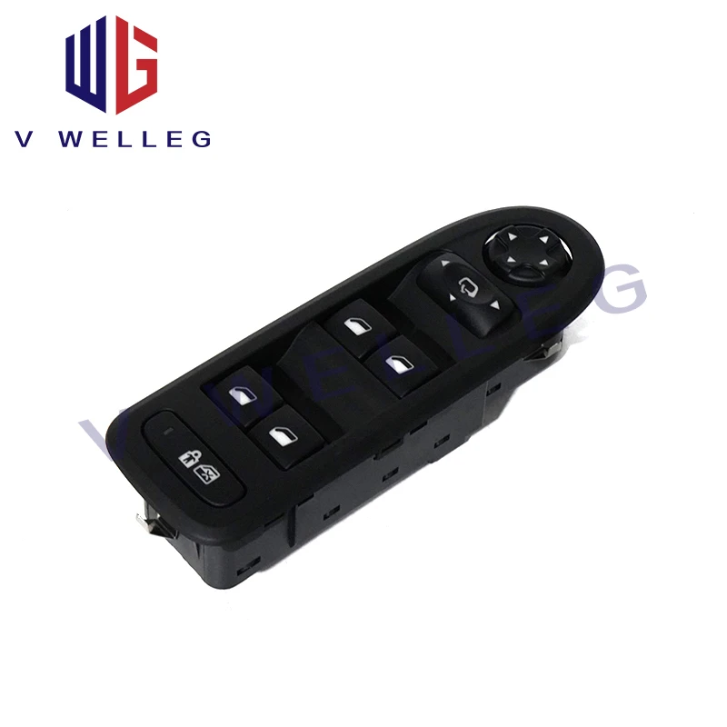 98054506ZD 96666933ZD 6490GR for Citroen C5 Left Front Power Window Glass Lift Switch Control Panel With Button