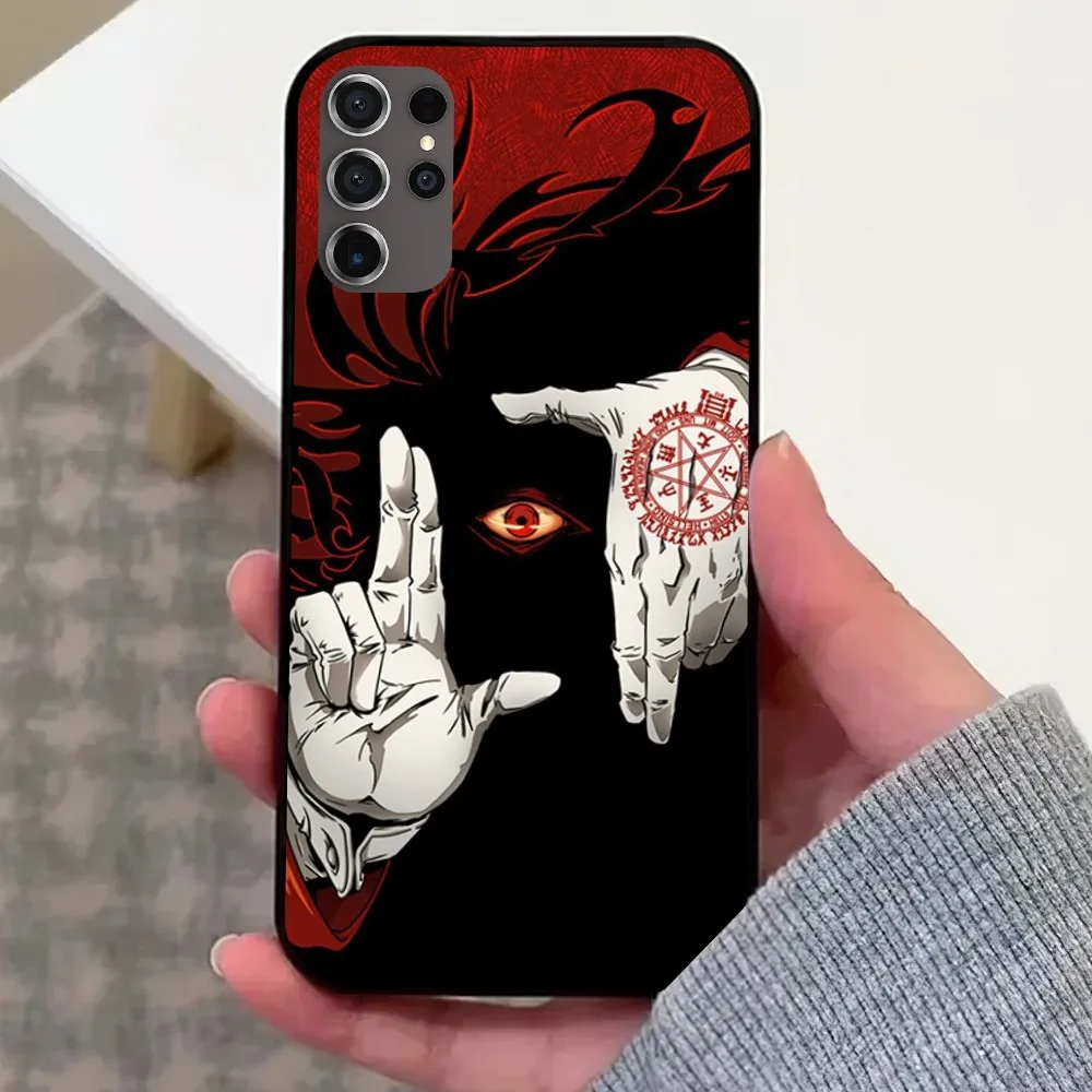 Anime A-Alucard Hellsing Phone Case For Samsung Galaxy S22 S24 S23 S30 Note 20 10 Plus LITE FE ULTRA Shell