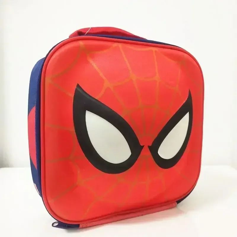 Cartoon Marvel Movie Peripheral Spider-man Three-dimensional Storage Toiletry Storage Bag Portable Large-capacity Lunch Box