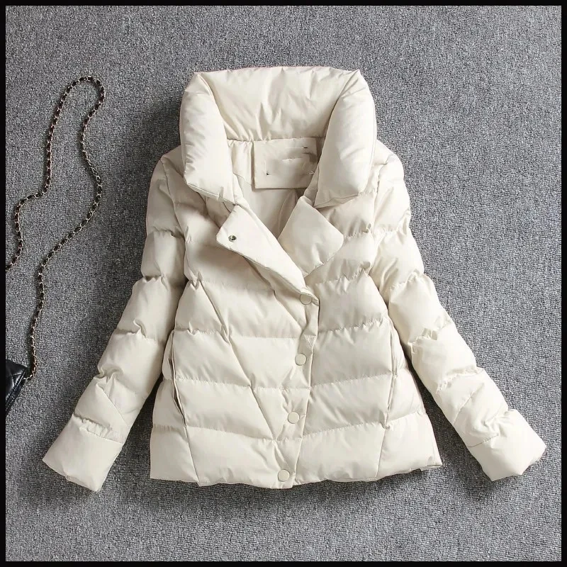 2023 Winter New Slim Prevent Cold Women Jacket Solid Ultra Light Casual Coat Fashion Outwear